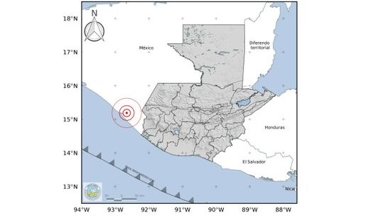 Temblor de hoy en Guatemala tuvo epicentro en Chiapas, México