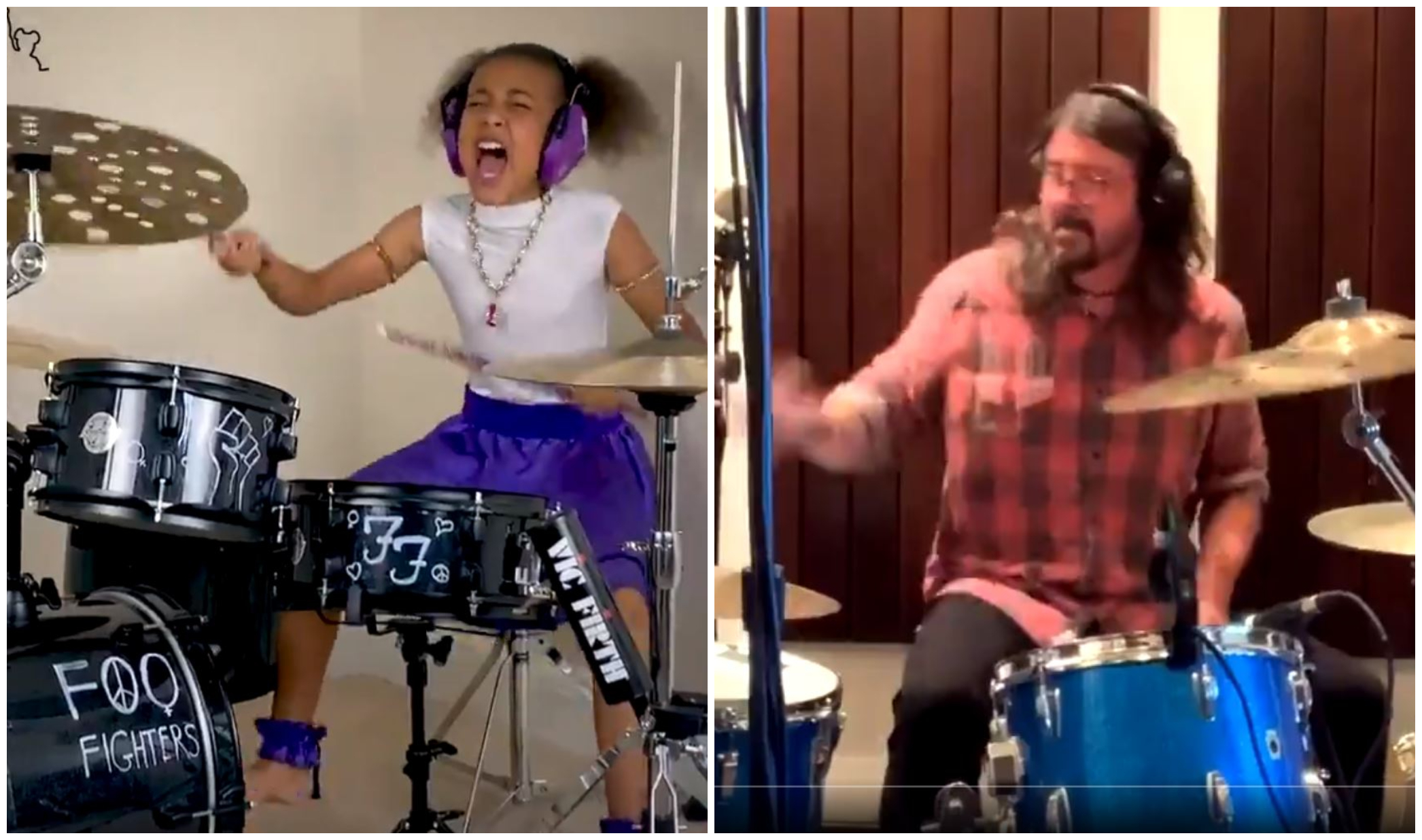 Dave Grohl compone una canción para Nandi, la niña baterista que causa furor en internet