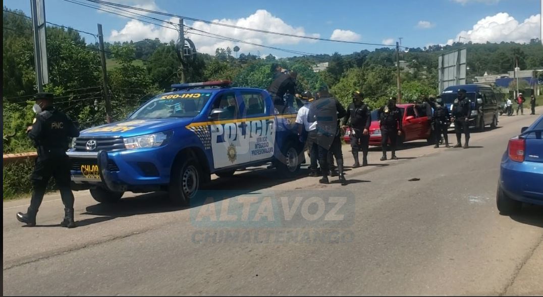 Video: persecución policial termina en balacera en Chimaltenango