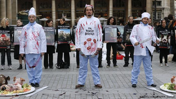 Insólita batalla campal entre veganos y carniceros en Argentina