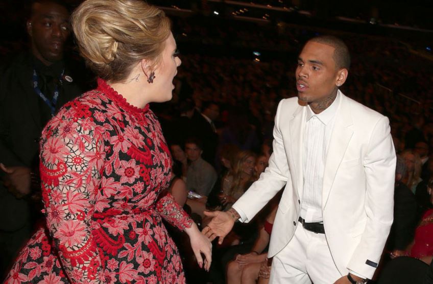 La misteriosa cita de Adele y Chris Brown que desata rumores de un posible romance