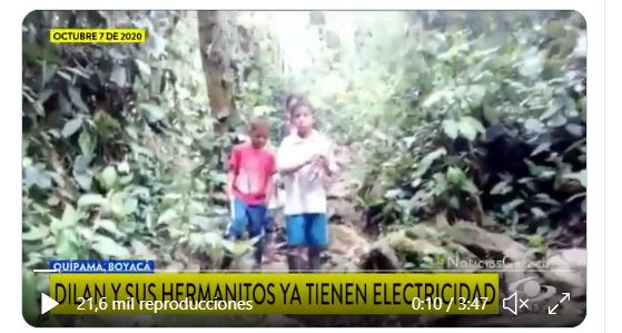 La historia detrás del video viral con el que tres hermanos lograron tener electricidad para estudiar desde casa