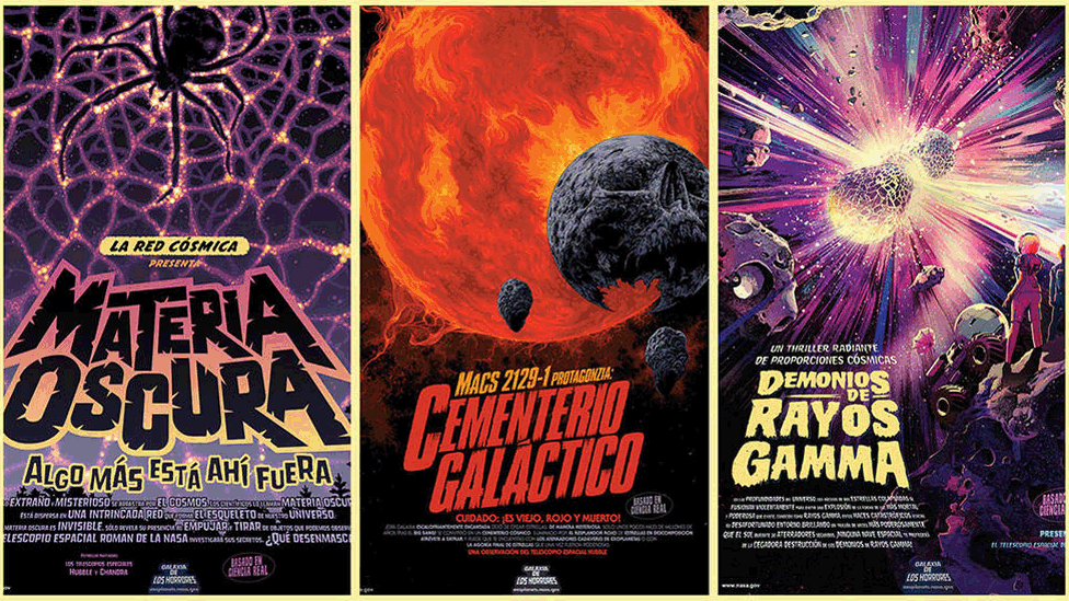 Halloween en el espacio: los afiches de la NASA que describen las “espeluznantes” condiciones extremas del cosmos