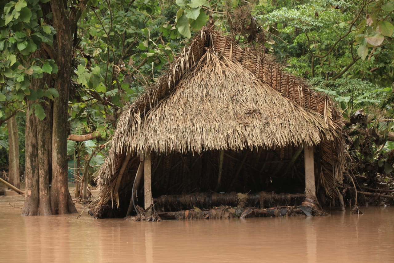 Quiriguá continúa inundado y arqueólogos evalúan daños en monumentos