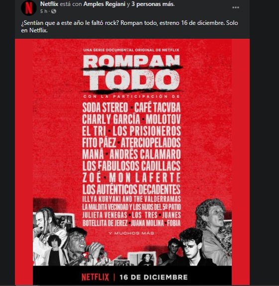 “¿Sentían que a este año le faltó rock?”: Netflix anuncia tributo a las mejores bandas latinoamericanas