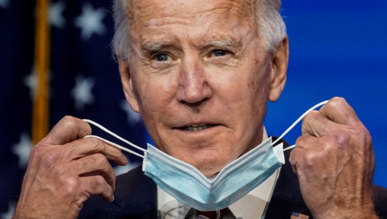 Joe Biden pedirá los estadounidenses que usen mascarilla durante 100 días