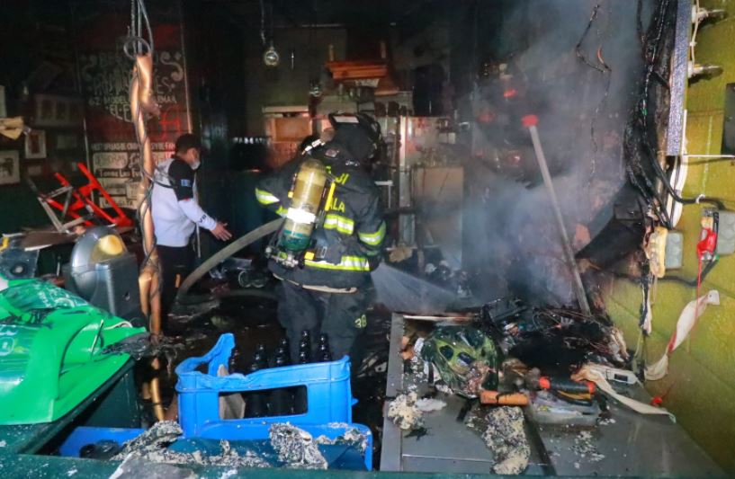 Incendio destruye local donde funciona la Olla Comunitaria de Rayuela cuya reapertura sería este domingo