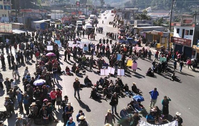 48 Cantones de Totonicapán anuncian bloqueos para este lunes