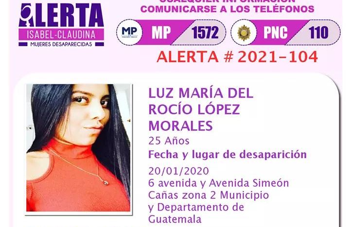 Luz María López Morales: matan a trabajadora del MP que desapareció en la zona 2