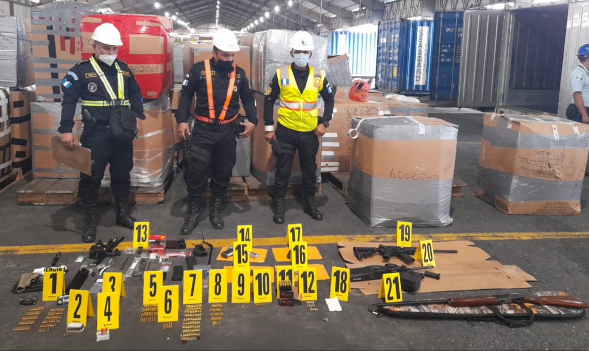 Incautan armas y municiones en Portuaria Santo Tomás de Castilla