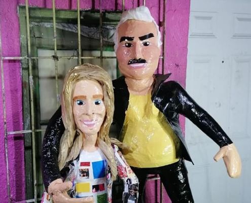Conozca a “Chente mano larga”: la creatividad de los piñateros no tiene límites, y Vicente Fernández lo sabe