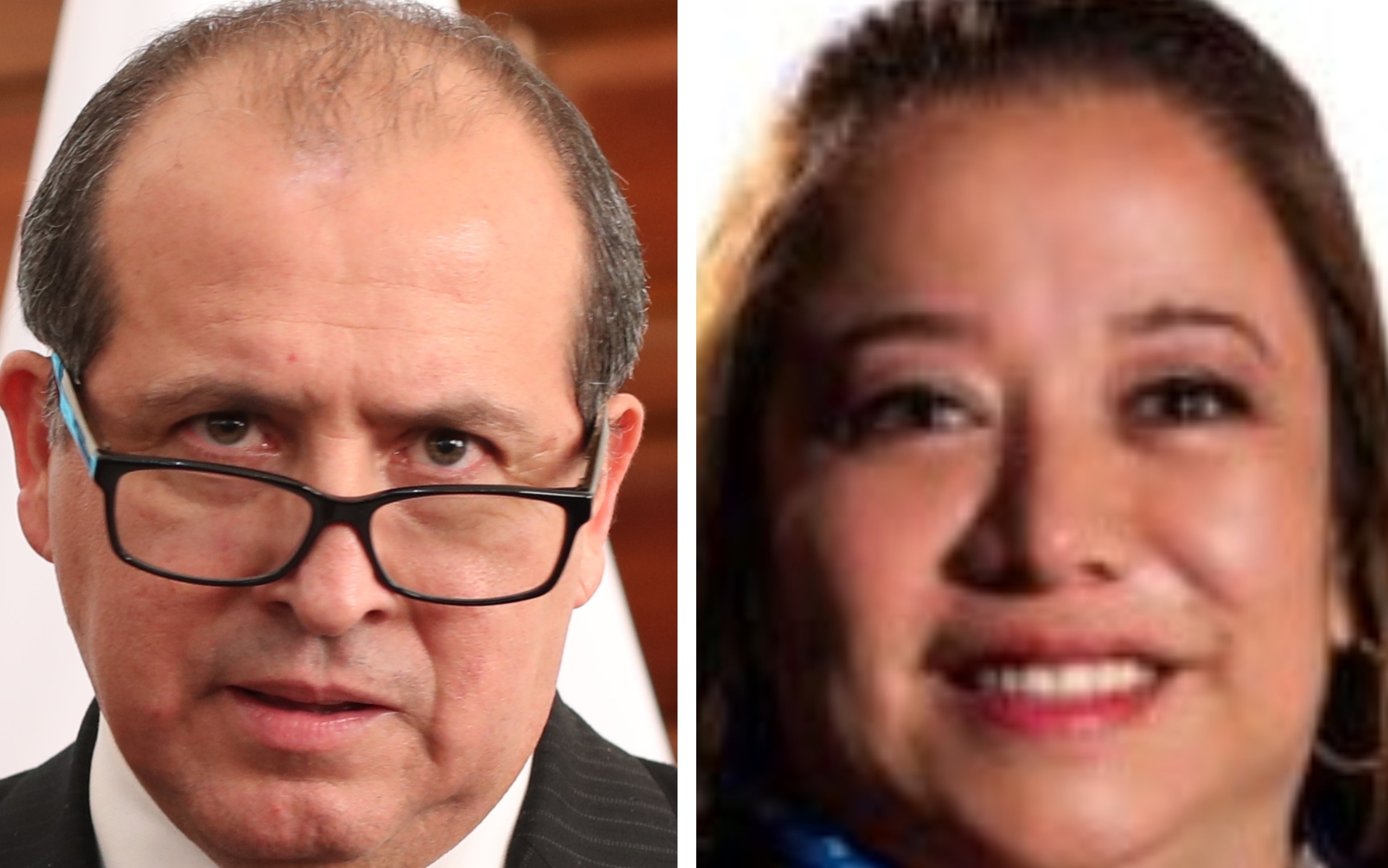 Néster Vásquez y Claudia Paniagua
