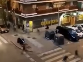 Video: Balacera provoca pavor en las calles de Madrid y la policía investiga el hecho