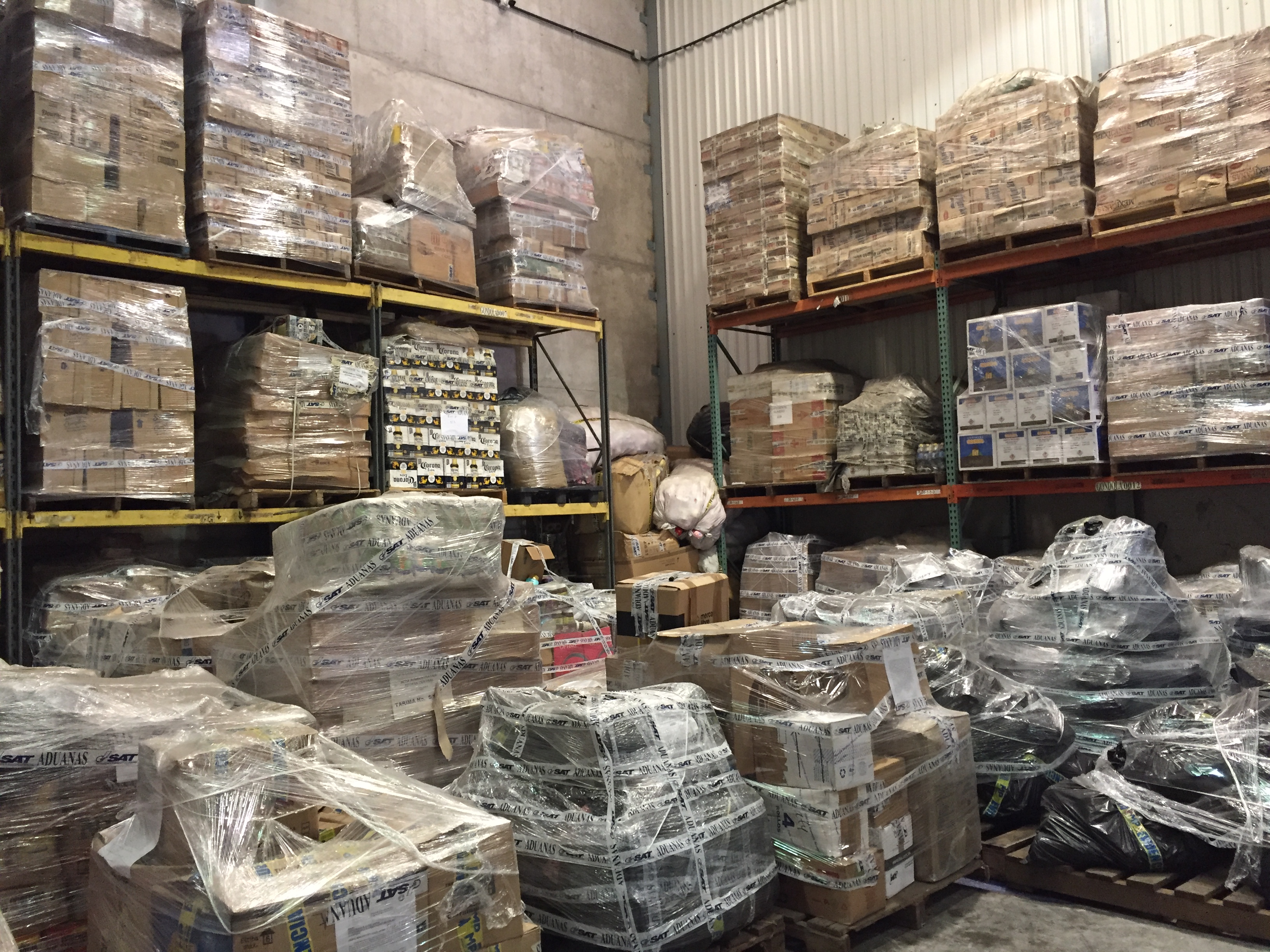 Bodegas con mercancía decomisada o en abandono