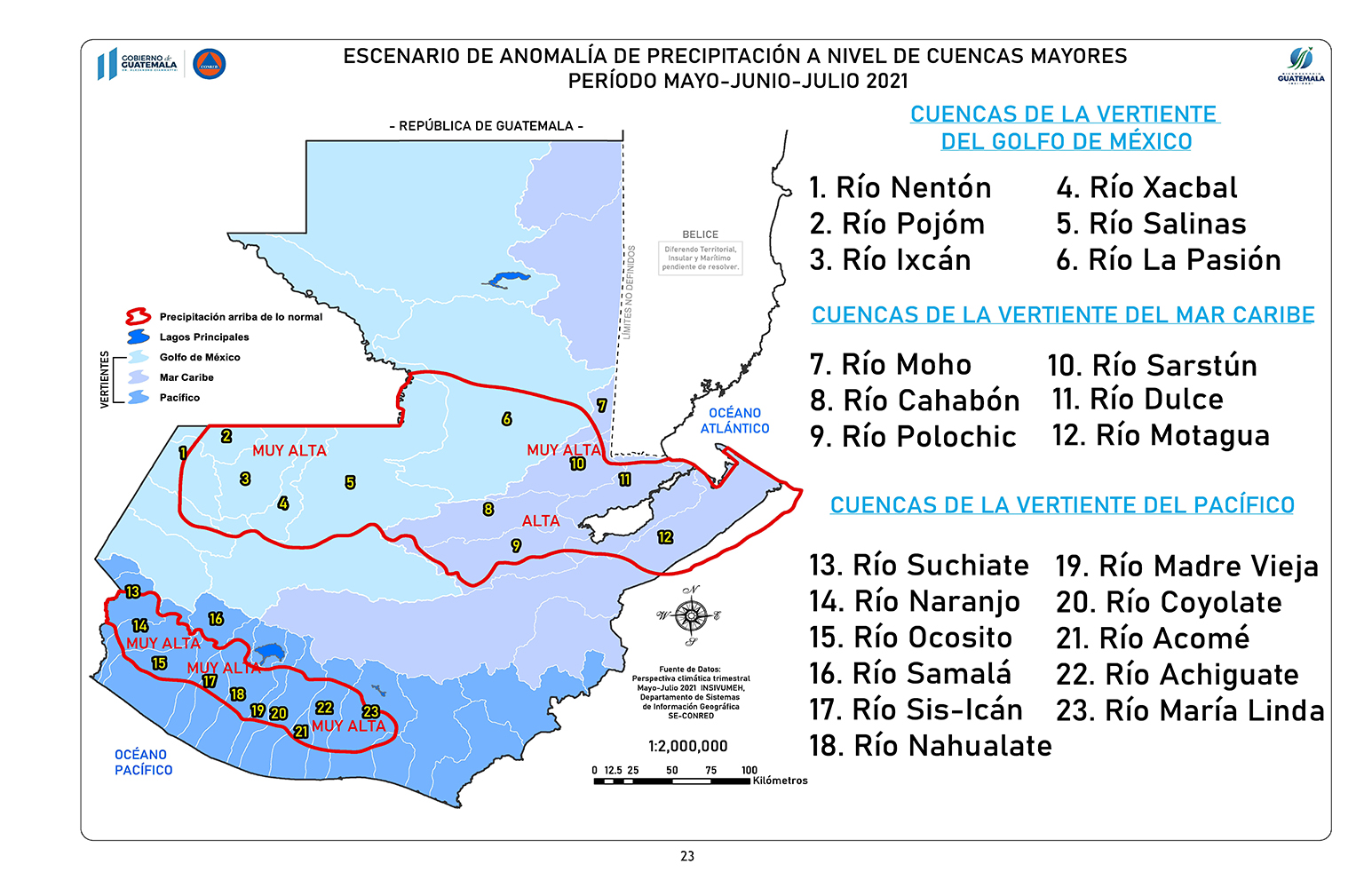 Imagen ilustrativa temporada de lluvias en Guatemala