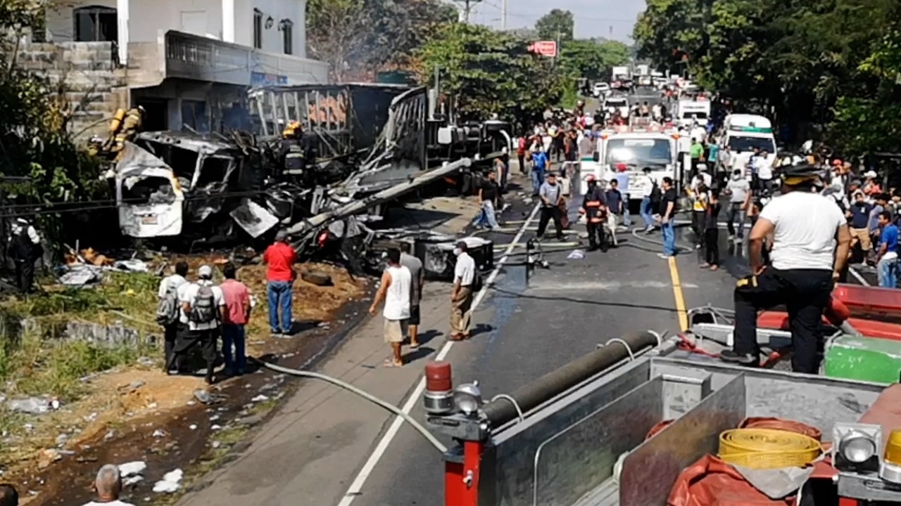 Al menos 14 accidentes colectivos han ocurrido en 2021 en ruta a aldea El Xab, Asintal, Retalhuleu