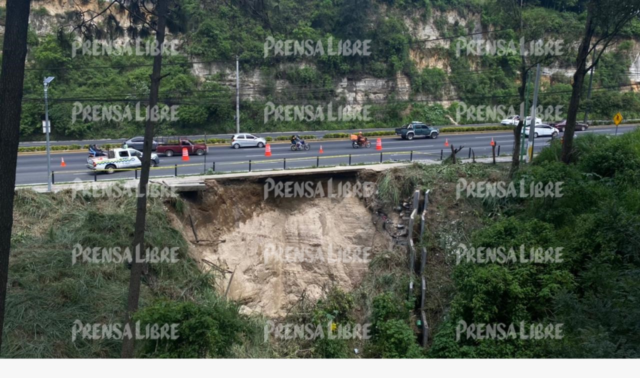 Socavamiento en Villa Nueva tiene 35 metros de profundidad y estos son los detalles que dieron las autoridades