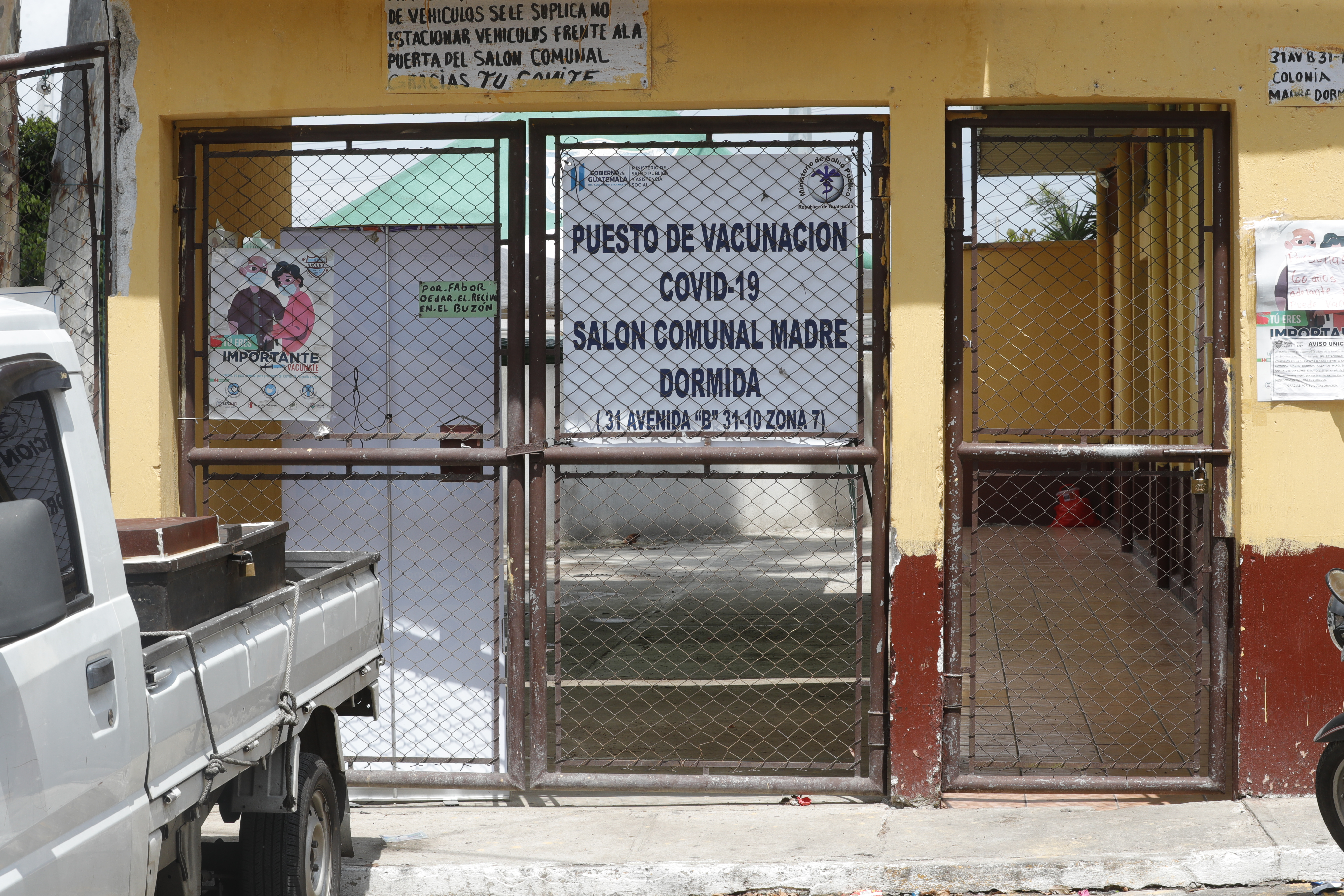 vacunación en zona 7 cerró antes de la hora
