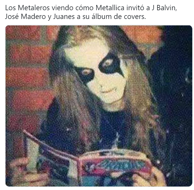 Metallica cantará con J Balvin, Miley Cirus (y otros) y rockeros reaccionan con memes