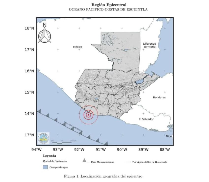Temblor de hoy 12 de junio de 2021 en Guatemala