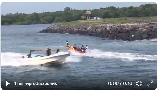 Continúa la búsqueda de Karen Guisela Osoy Flores, quien fue golpeada por una ola y cayó al mar