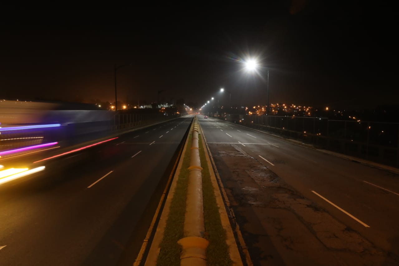 Puente El Incienso, durante el toque de queda de este sábado 4 de septiembre. Foto: Juan Diego González