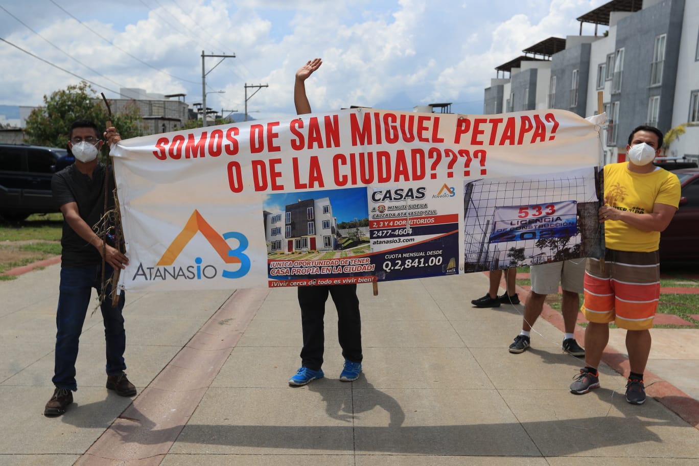 Un sector del condominio Atanasio 3 en la zona 21, es declarado zona de riesgo por CONRED