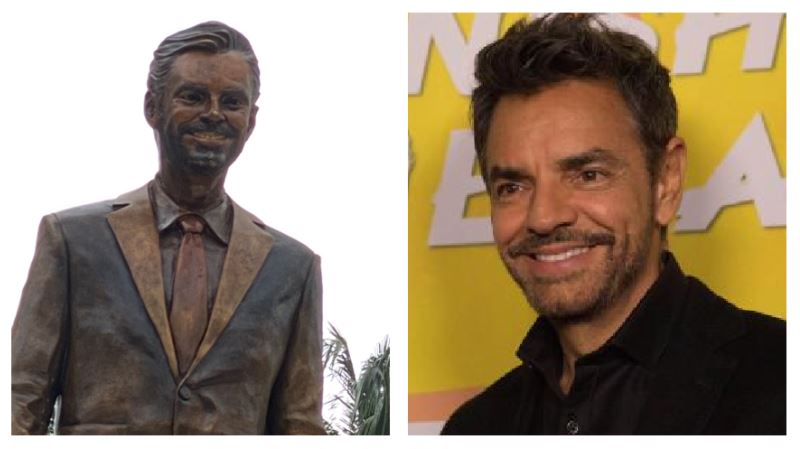 Estatua de Eugenio Derbez en Acapulco provoca críticas, memes e ira