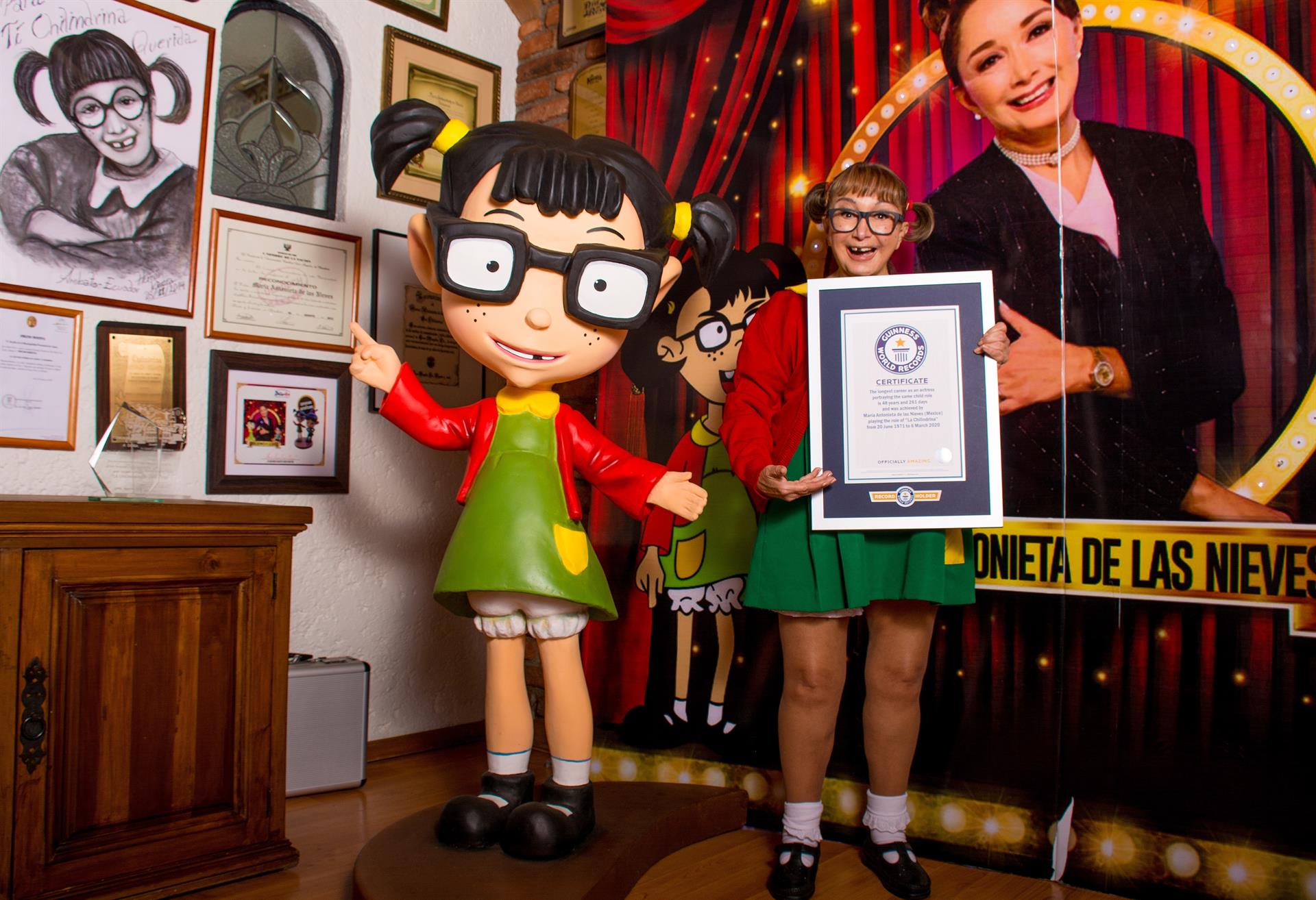 La Chilindrina obtiene récord Guinness por longevidad