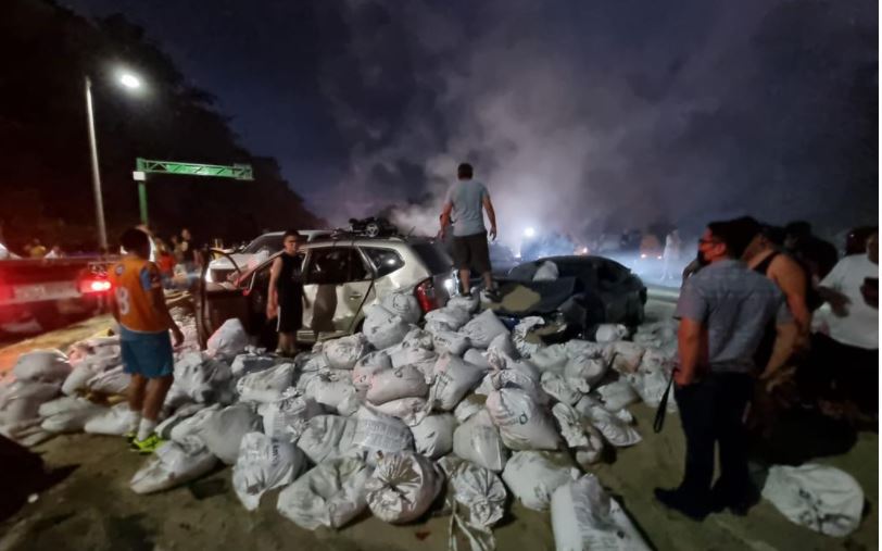 Varios heridos deja accidente múltiple en la Autopista Palín-Escuintla