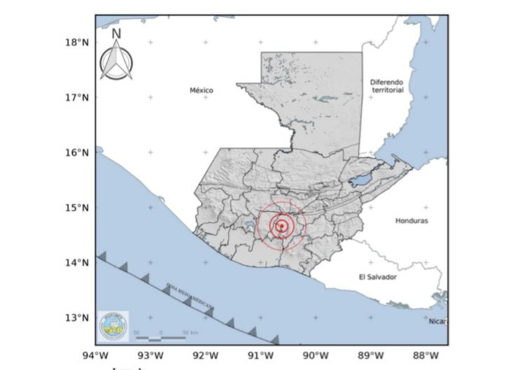 Reportan tercer temblor de este domingo 6 de febrero y ocurrió en el departamento de Guatemala