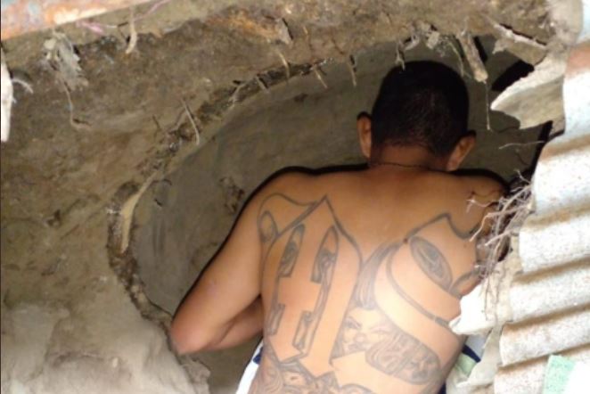 Pandillas en El Salvador: el caso del hombre que hizo una cueva para esconderse y no ser capturado por la policía