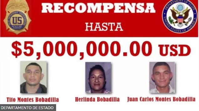 El clan Montes Bobadilla, la “peligrosa” familia de narcos hondureños por la que EE.UU. ofrece US$15 millones