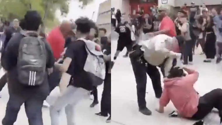 Pelea en escuela