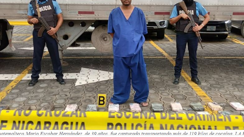 Ocultaba droga en tanques de combustible: Detienen a guatemalteco en Nicaragua con más de 119 kilos de cocaína