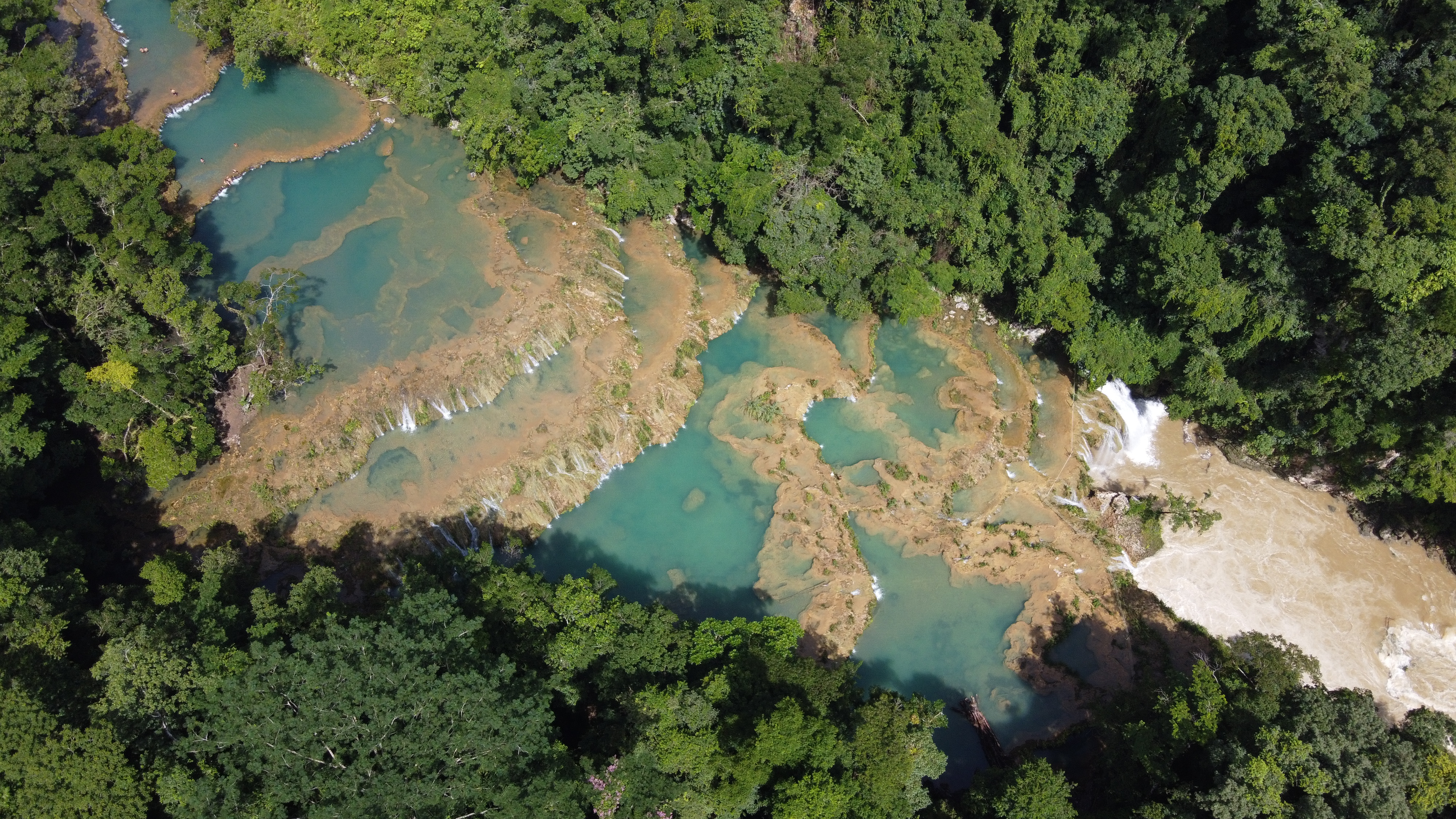 Vista aérea de Semuc Champey