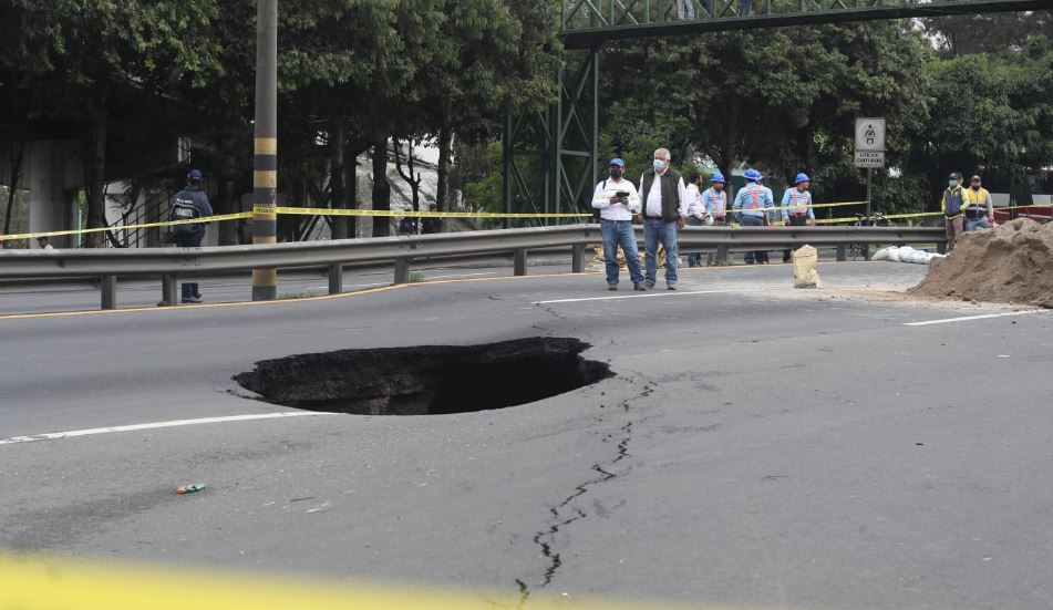 Cómo procederán las autoridades en el hundimiento de Villa Nueva para habilitar el paso