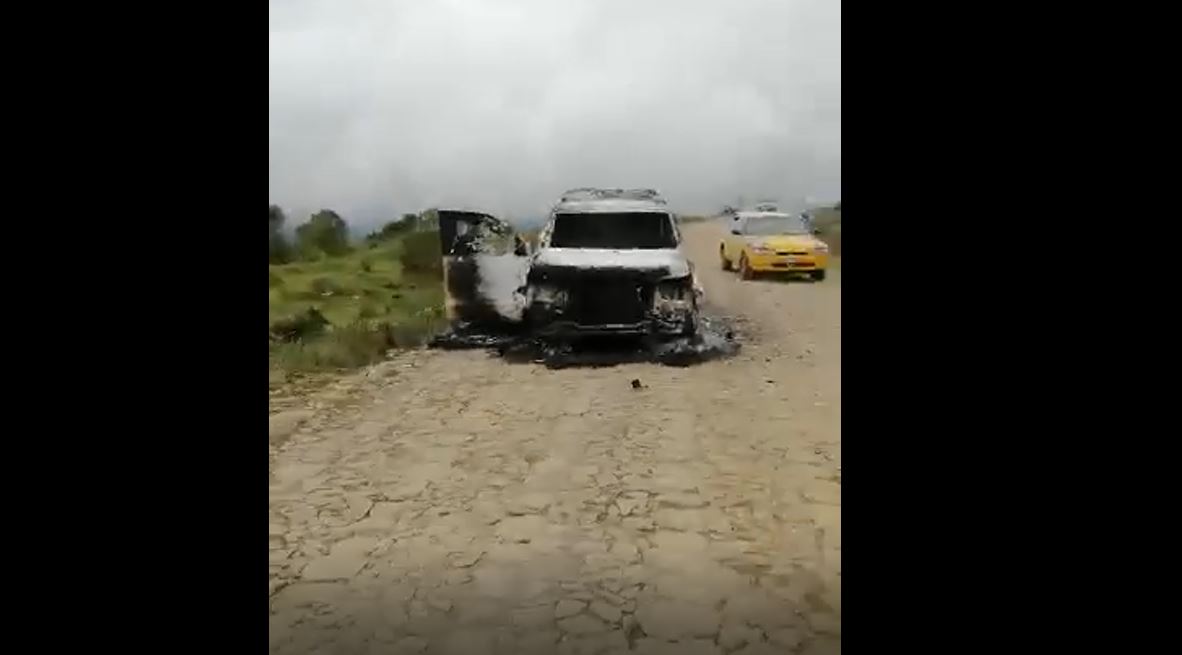 Empresa denuncia que colaboradores siguen desaparecidos y da más detalles de la quema de vehículo en Ixchiguán