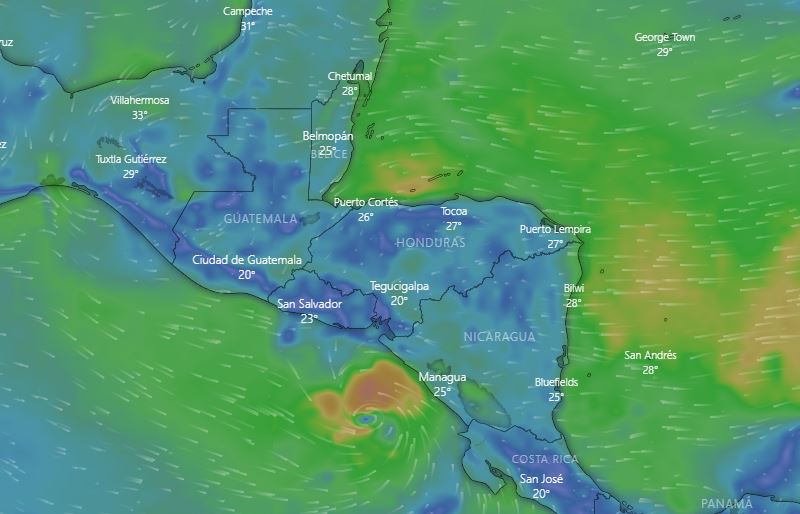 La tormenta tropical Bonnie se acerca a Guatemala y podría incrementar lluvias durante 24 o 48 horas