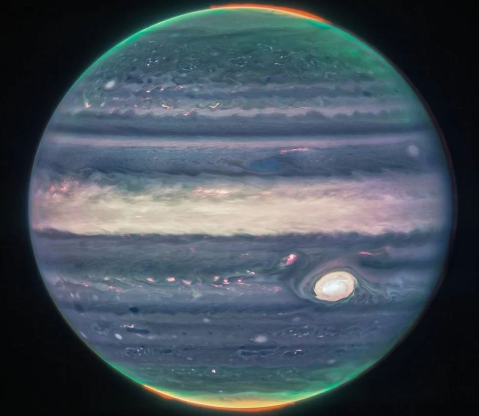 Las impresionantes imágenes de Júpiter que tomó el telescopio James Webb