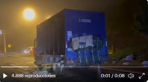 La imagen que muestra cómo fue el aparatoso accidente de cuatro vehículos en la ruta Interamericana