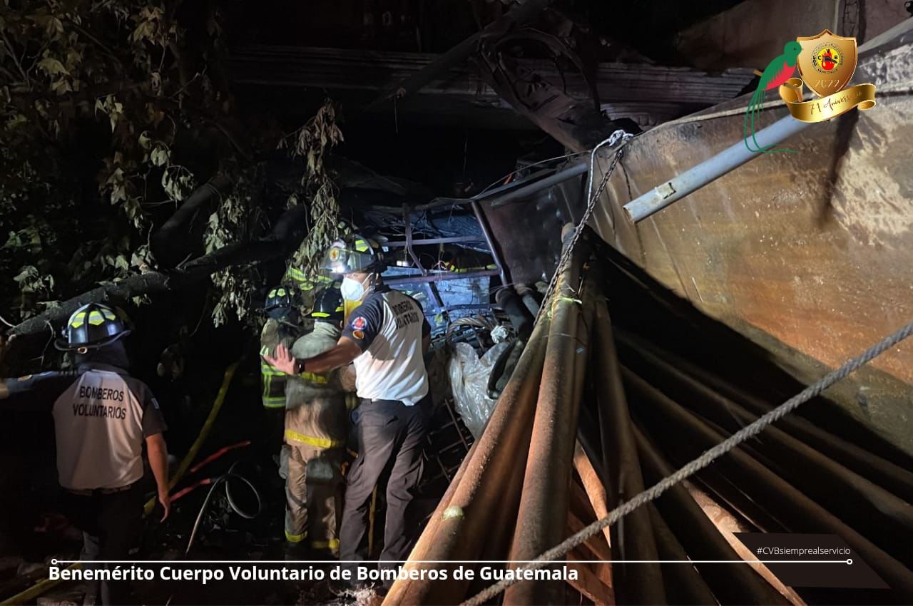 Incendio en ruta Interamericana