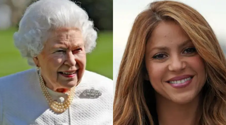 Reina Isabel II y Shakira