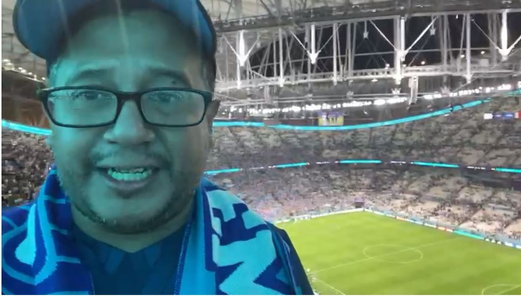 “Me voy feliz de acá”: El relato y las imágenes de un guatemalteco que vivió la victoria de Argentina sobre México en Qatar