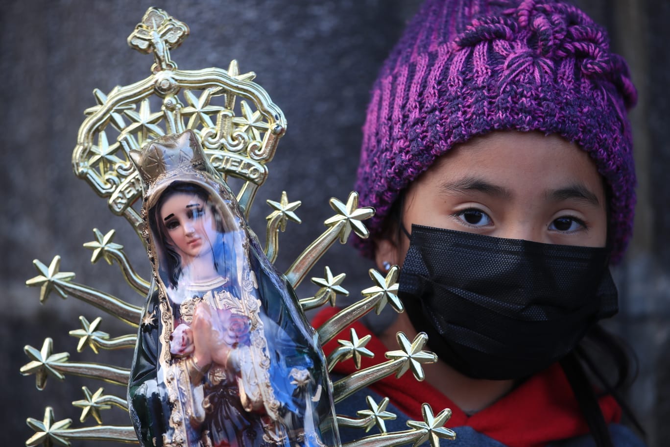 Virgen de Guadalupe: las imágenes de los feligreses católicos en el Santuario de la zona 1 de Guatemala
