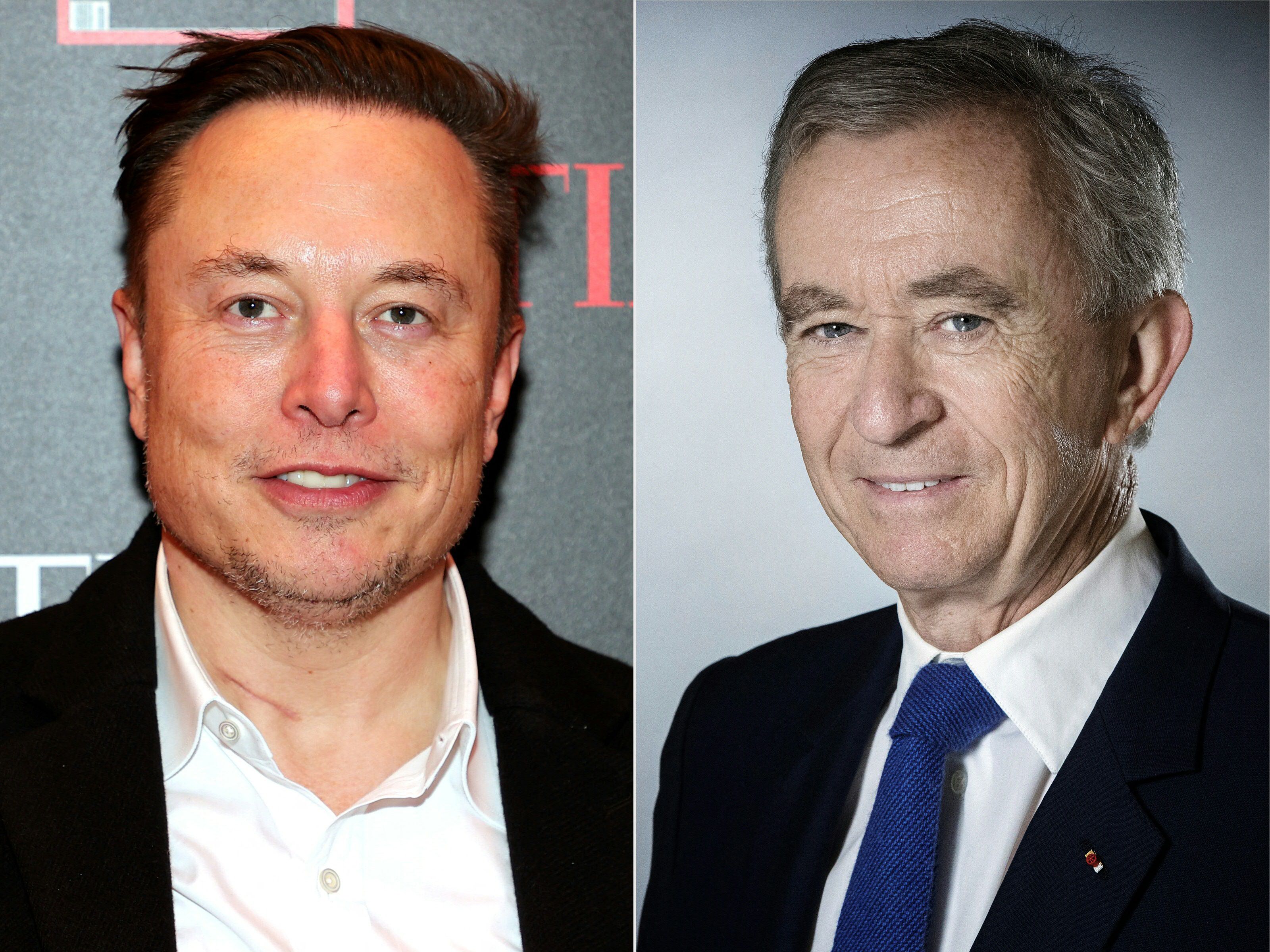Elon Musk y Bernard Arnault
