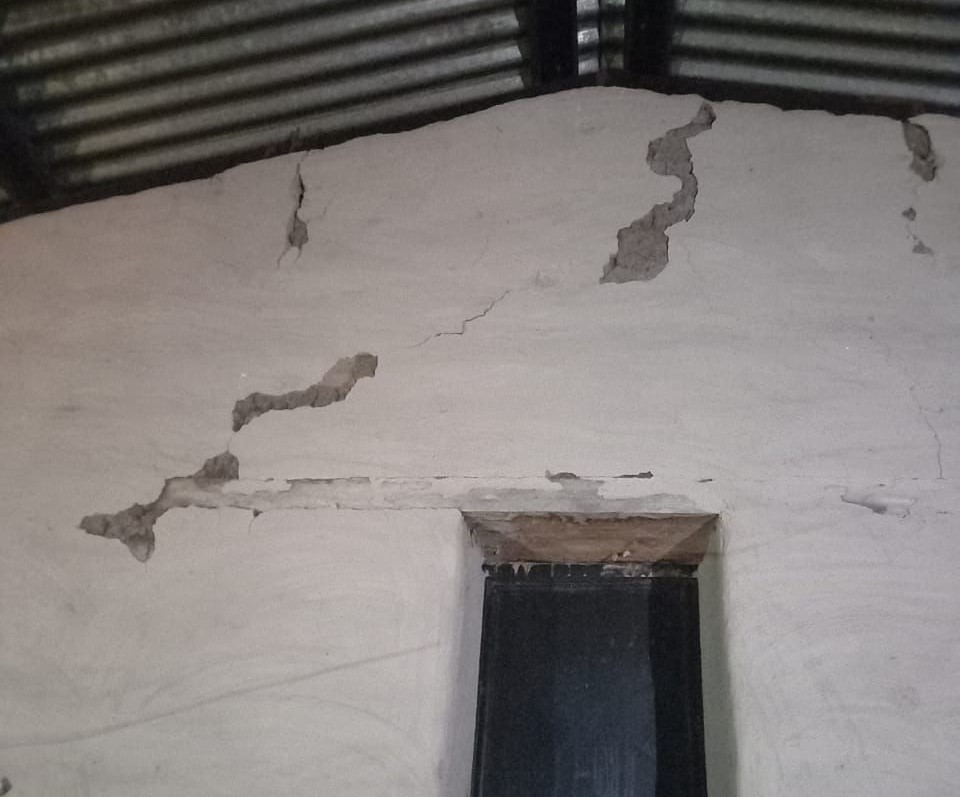 Daños en Jutiapa por sismo cuyo epicentro estuvo en El Salvador