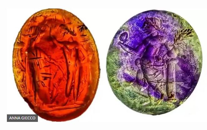 Las fascinantes piedras talladas perdidas hace casi 2.000 años y encontradas en los desagües de unos baños romanos