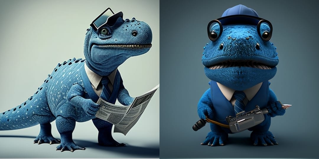 Así se pueden crear las famosas imágenes de dinosaurios con profesiones mediante inteligencia artificial