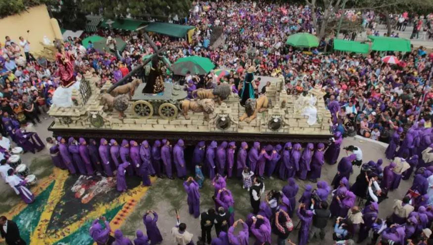 Habrá cierre en el ingreso a Antigua Guatemala por la procesión del domingo de Santa Inés del Monte Pulciano